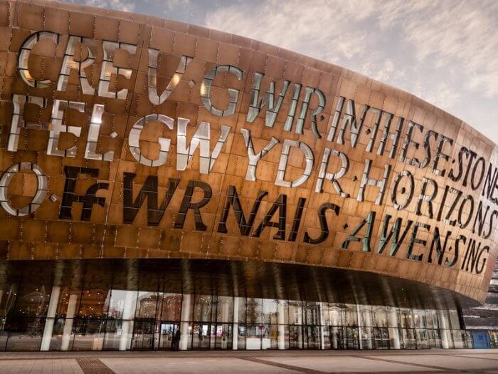 Exterior of the Wales Millennium Centre Cardiff, where the Welsh National Opera is based.